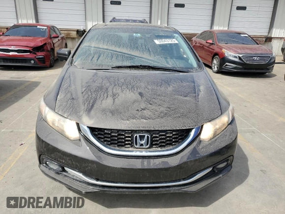 2014 Honda Civic EX-L with VIN 2HGFB2F97EH505110, listed as a Copart auction lot 50043125 with 158,127 mi miles and Salvage Title. Bid and sale history available at DreamBid. Image 5.