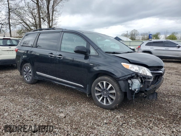 2020 Toyota Sienna XLE with VIN 5TDDZ3DC3LS229836, listed as a Copart auction lot 55133065 with 94,599 mi miles and Salvage Title. Bid and sale history available at DreamBid. Image 4.