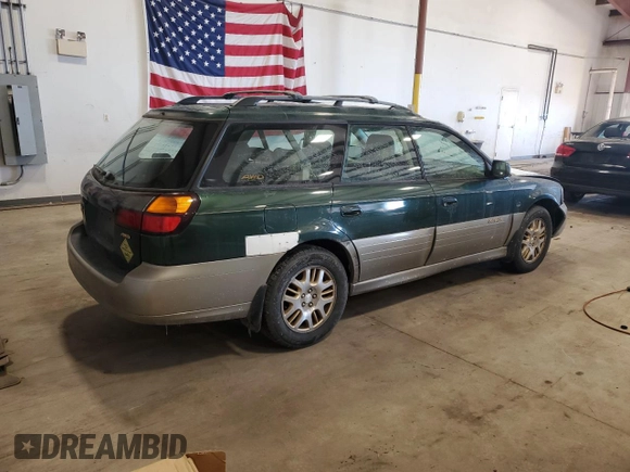 2002 Subaru Legacy Outback L.L. Bean with VIN 4S3BH806X27632535, listed as a Copart auction lot 85776294 with 298,022 mi miles and Salvage title. Bid and sale history available at DreamBid. Image 3.