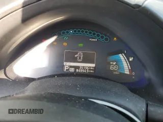 2015 Nissan LEAF SV with VIN 1N4AZ0CP9FC331627, listed as a Copart auction lot 49978385 with 35,196 mi miles and Salvage Title. Bid and sale history available at carsss.com. Image 9.