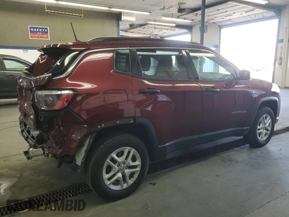2021 Jeep Compass Freedom with VIN 3C4NJDAB6MT537376, listed as a Copart auction lot 54901395 with 31,164 mi miles and Salvage Title. Bid and sale history available at carsss.com. Image 3.