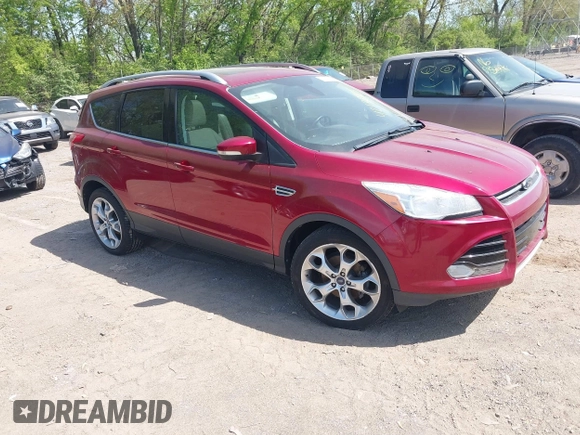 2014 Ford Escape Titanium with VIN 1FMCU0JX8EUC19300, listed as a IAAI auction lot 42138925 with 111,709 mi miles. Bid and sale history available at carsss.com. Image 1.