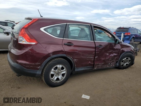 2014 Honda CR-V LX with VIN 5J6RM4H38EL072517, listed as a Copart auction lot 51525245 with 80,770 mi miles and Salvage Title. Bid and sale history available at carsss.com. Image 3.