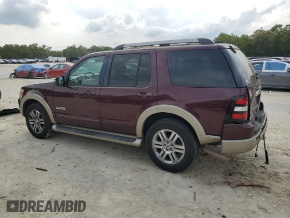 2006 Ford Explorer Eddie Bauer with VIN 1FMEU64866UA08498, listed as a Copart auction lot 50334975 with 186,415 mi miles and Salvage title. Bid and sale history available at DreamBid. Image 2.