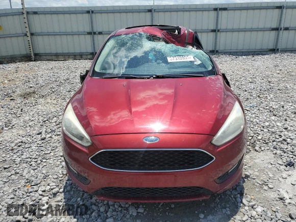 2016 Ford Focus SE with VIN 1FADP3F20GL249260, listed as a Copart auction lot 57315955 with 108,448 mi miles and Salvage title. Bid and sale history available at DreamBid. Image 5.
