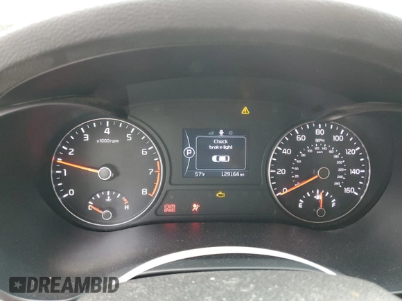 2017 Kia Optima LX with VIN 5XXGT4L36HG143791, listed as a Copart auction lot 54259095 with 129,164 mi miles and Clean Title. Bid and sale history available at carsss.com. Image 9.