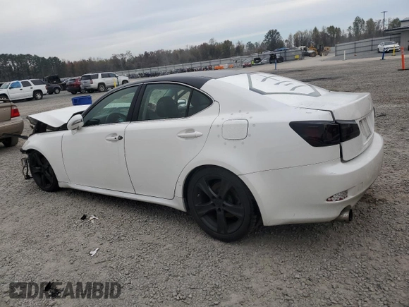 2013 Lexus IS with VIN JTHBE5C29D5031596, listed as a Copart auction lot 80973604 with 133,409 mi miles and Salvage Title. Bid and sale history available at carsss.com. Image 2.
