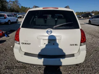 2005 Nissan Quest SL with VIN 5N1BV28U35N124265, listed as a Copart auction lot 82839954 with 0 mi miles and Salvage Title. Bid and sale history available at carsss.com. Image 6.