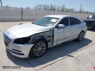 2016 Hyundai Genesis 3.8L with VIN KMHGN4JE5GU113233, listed as a IAAI auction lot 41852980 with 67,006 mi miles. Bid and sale history available at carsss.com. Image 17.