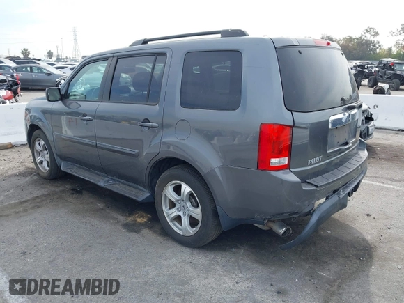 2013 Honda Pilot EX-L with VIN 5FNYF3H54DB010833, listed as a IAAI auction lot 41663424 with 108,264 mi miles and . Bid and sale history available at DreamBid. Image 3.