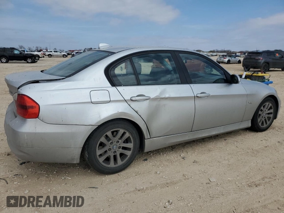 2007 BMW 3 Series 328i with VIN WBAVC53567FZ73244, listed as a Copart auction lot 45507755 with 151,910 mi miles and Salvage Title. Bid and sale history available at carsss.com. Image 3.