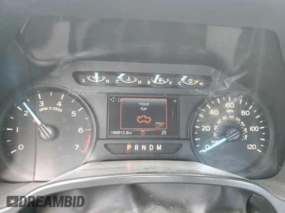 2018 Ford F-150 XL with VIN 1FTMF1C5XJKD81584, listed as a Copart auction lot 48009665 with 96,612 mi miles and Salvage title. Bid and sale history available at DreamBid. Image 9.