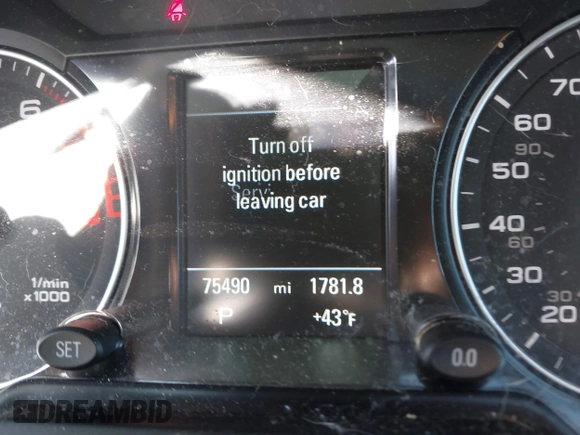 2016 Audi Q5 Premium Plus with VIN WA1L2AFP6GA038817, listed as a IAAI auction lot 41763474 with 75,490 mi miles. Bid and sale history available at carsss.com. Image 16.