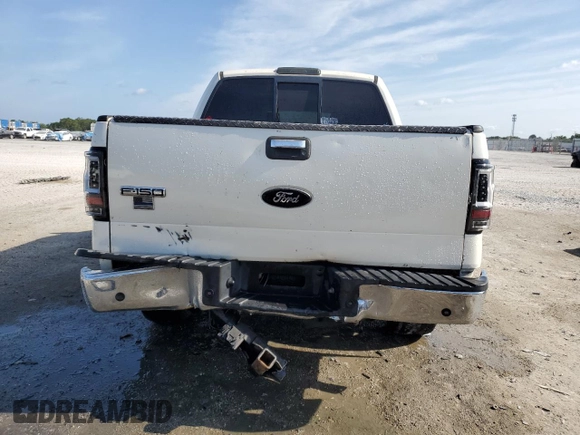 2007 Ford F-150 XLT with VIN 1FTPW14V77FA32993, listed as a Copart auction lot 55674595 with 288,892 mi miles and Salvage title. Bid and sale history available at DreamBid. Image 6.