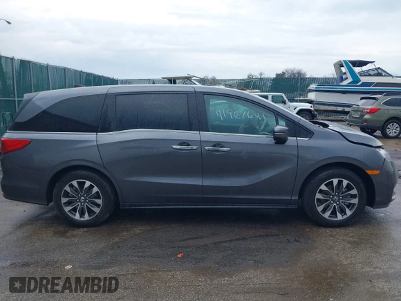 2024 Honda Odyssey EX-L with VIN 5FNRL6H69RB053109, listed as a IAAI auction lot 41902641 with 19,358 mi miles and . Bid and sale history available at DreamBid. Image 13.