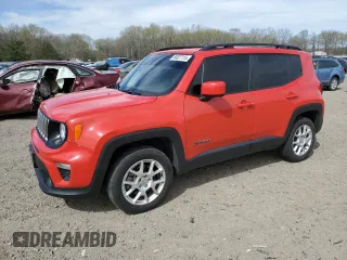 2020 Jeep Renegade Latitude with VIN ZACNJBBB9LPL70906, listed as a Copart auction lot 50027115 with 82,812 mi miles and Salvage Title. Bid and sale history available at carsss.com. Image 1.