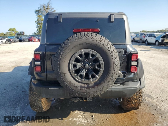 2022 Ford Bronco Raptor with VIN 1FMEE5JR8NLA50230, listed as a Copart auction lot 72234374 with 17,965 mi miles and Salvage Title. Bid and sale history available at carsss.com. Image 6.
