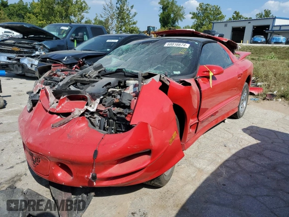 1999 Pontiac Firebird Formula with VIN 2G2FV22GXX2220910, listed as a Copart auction lot 71288224 with Not provided miles and Salvage title. Bid and sale history available at DreamBid. Image 1.