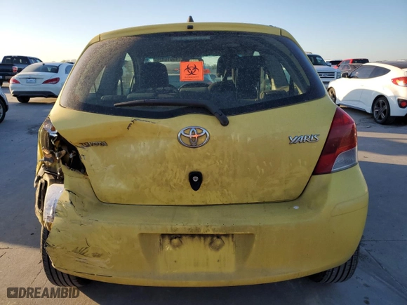 2009 Toyota Yaris with VIN JTDJT903995257894, listed as a Copart auction lot 49916425 with 0 mi miles and Salvage Title. Bid and sale history available at carsss.com. Image 6.