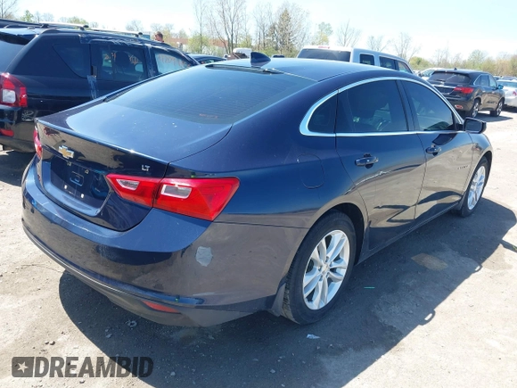2016 Chevrolet Malibu LT with VIN 1G1ZE5ST8GF325086, listed as a IAAI auction lot 42120093 with 53,502 mi miles and . Bid and sale history available at DreamBid. Image 4.