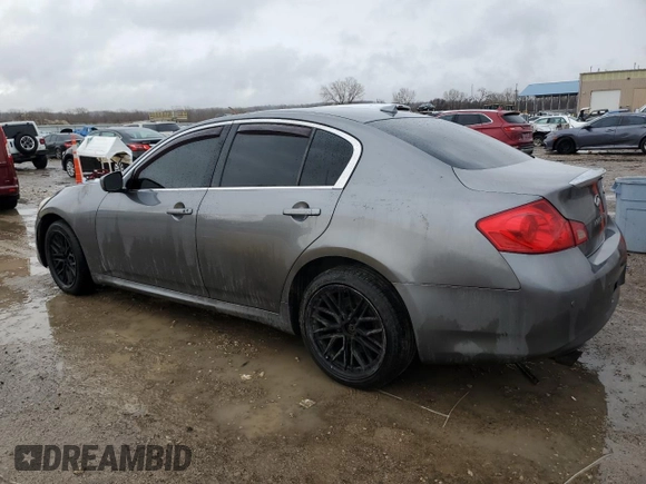 2012 Infiniti G37 x with VIN JN1CV6AR4CM676689, listed as a Copart auction lot 47630275 with Not Provided miles and Salvage Title. Bid and sale history available at DreamBid. Image 2.