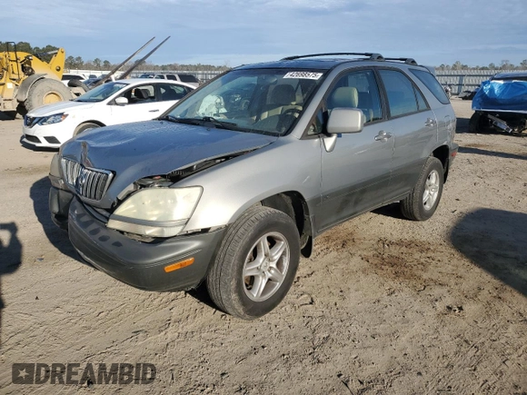 2003 Lexus RX 300 with VIN JTJGF10U230162476, listed as a Copart auction lot 42698575 with 235,449 mi miles and Salvage Title. Bid and sale history available at carsss.com. Image 1.