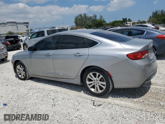 2015 Chrysler 200 Limited with VIN 1C3CCCAB0FN692475, listed as a Copart auction lot 51680985 with 107,596 mi miles and Salvage Title. Bid and sale history available at carsss.com. Image 2.