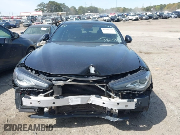 2018 Alfa Romeo Giulia with VIN ZARFAEBN7J7580536, listed as a IAAI auction lot 41883289 with 87,776 mi miles. Bid and sale history available at carsss.com. Image 11.