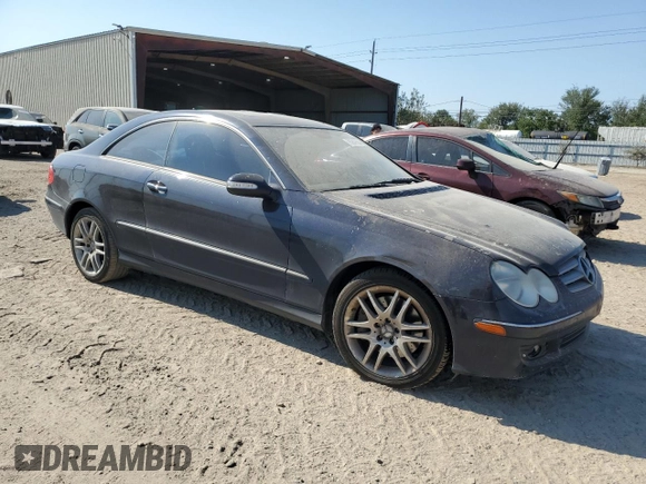 2009 Mercedes-Benz CLK 350 with VIN WDBTJ56HX9F268227, listed as a Copart auction lot 75247554 with 223,958 mi miles and Clean Title. Bid and sale history available at DreamBid. Image 4.