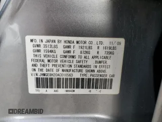 2010 Honda Fit with VIN JHMGE8H20AC010563, listed as a Copart auction lot 53635165 with 135,499 mi miles and Salvage Title. Bid and sale history available at carsss.com. Image 13.
