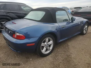 2000 BMW Z3 2.5L with VIN WBACH9348YLM92485, listed as a Copart auction lot 72951904 with NaN miles and Salvage Title. Bid and sale history available at carsss.com. Image 3.