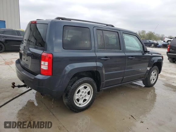 2014 Jeep Patriot Sport with VIN 1C4NJRBB4ED602129, listed as a Copart auction lot 52609085 with 222,064 mi miles and Salvage Title. Bid and sale history available at DreamBid. Image 3.