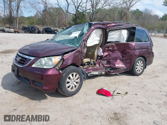 2008 Honda Odyssey EX-L with VIN 5FNRL38728B093795, listed as a IAAI auction lot 41798829 with 1 mi miles. Bid and sale history available at carsss.com. Image 2.