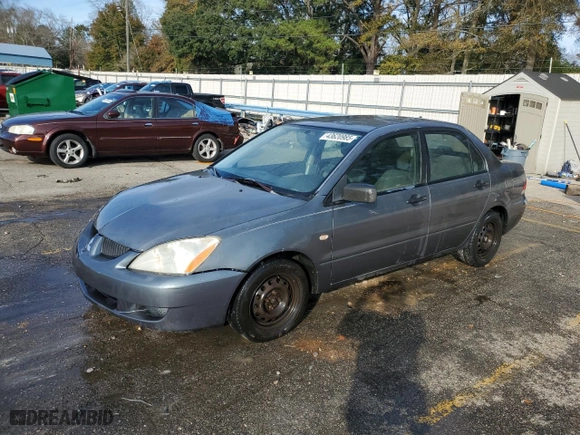 2005 Mitsubishi Lancer ES with VIN JA3AJ26E65U041196, listed as a Copart auction lot 43620985 with 169,657 mi miles and Salvage Title. Bid and sale history available at carsss.com. Image 1.