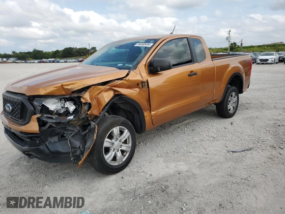 2019 Ford Ranger XL with VIN 1FTER1EH5KLA53553, listed as a Copart auction lot 54500454 with 63,308 mi miles and Salvage Title. Bid and sale history available at carsss.com. Image 1.