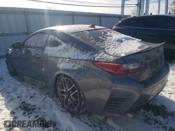 2016 Lexus RC 350 F Sport z VIN JTHHE5BC9G5013883, wystawiony jako Copart lot #89183995 z przebiegiem 97 572 mil mil oraz Szkoda całkowita • Salvage title. Historia ofert i sprzedaży dostępna na DreamBid. Obrazek 2.