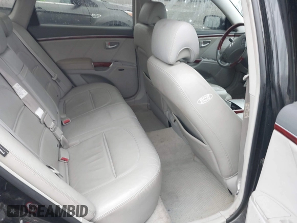 2006 Hyundai Azera SE with VIN KMHFC46F76A084367, listed as a IAAI auction lot 41752381 with 108,173 mi miles and . Bid and sale history available at DreamBid. Image 8.