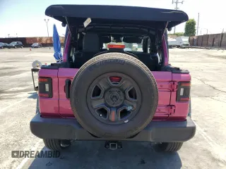 2024 Jeep Wrangler Sport S with VIN 1C4PJXDG5RW318461, listed as a Copart auction lot 54270255 with 5,234 mi miles and Salvage title. Bid and sale history available at DreamBid. Image 6.