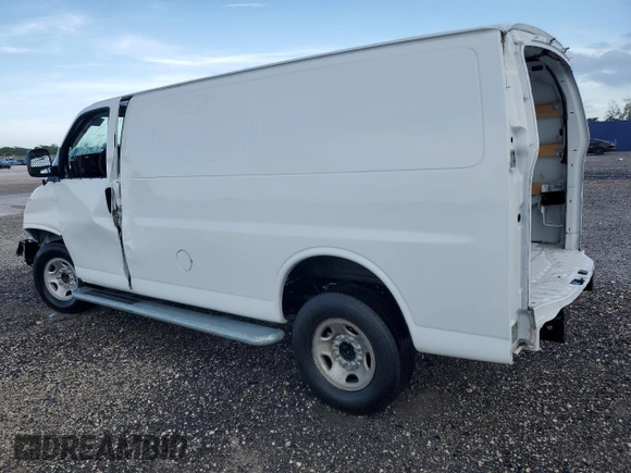 2024 Chevrolet Express Cargo with VIN 1GCWGAFP5R1176615, listed as a Copart auction lot 63656685 with 9,027 mi miles and Clean title. Bid and sale history available at DreamBid. Image 2.