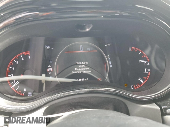 2022 Dodge Durango GT Plus with VIN 1C4RDHDG0NC159396, listed as a Copart auction lot 48930655 with 16,896 mi miles and Salvage Title. Bid and sale history available at DreamBid. Image 9.