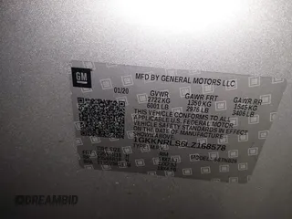 2020 GMC Acadia SLE z VIN 1GKKNRLS6LZ168578, wystawiony jako IAAI lot #41659693 z przebiegiem 59 182 mil mil oraz . Historia ofert i sprzedaży dostępna na DreamBid. Obrazek 9.