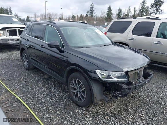 2019 Volkswagen Tiguan SE with VIN 3VV2B7AX3KM024186, listed as a IAAI auction lot 41813979 with 48,525 mi miles. Bid and sale history available at carsss.com. Image 1.
