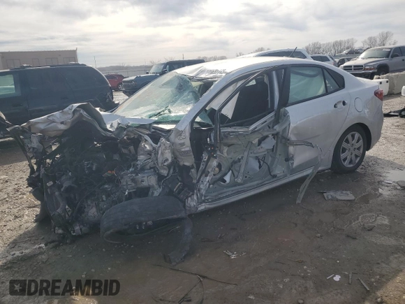 2021 Kia Rio S with VIN 3KPA24AD8ME378457, listed as a Copart auction lot 46632745 with 0 mi miles and Salvage Title. Bid and sale history available at carsss.com. Image 1.