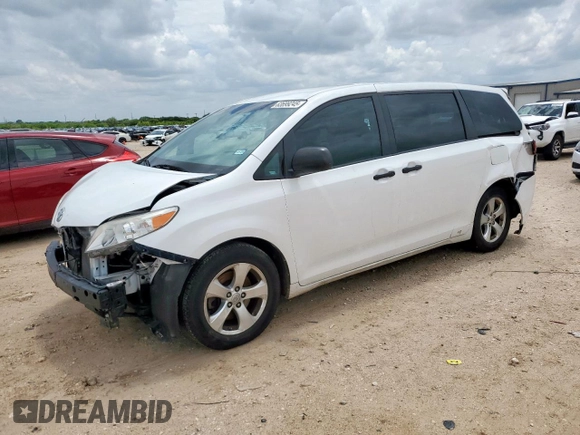 2015 Toyota Sienna L with VIN 5TDZK3DC4FS641312, listed as a Copart auction lot 63699245 with Not provided miles and Salvage title. Bid and sale history available at DreamBid. Image 1.