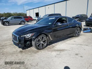 2017 Infiniti Q60 2.0t Premium with VIN JN1CV7EK0HM110815, listed as a Copart auction lot 42618875 with 57,303 mi miles and Salvage Title. Bid and sale history available at carsss.com. Image 1.