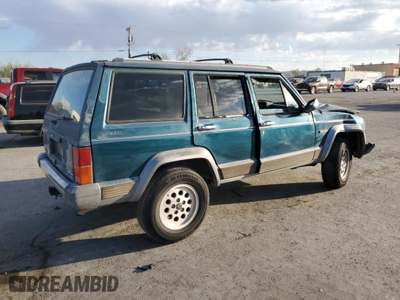 1995 Jeep Cherokee Country with VIN 1J4FJ78S5SL636284, listed as a Copart auction lot 76145234 with 104,048 mi miles and Salvage Title. Bid and sale history available at carsss.com. Image 3.