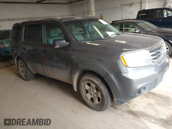 2012 Honda Pilot LX with VIN 5FNYF4H23CB015371, listed as a IAAI auction lot 41852341 with 180,000 mi miles and . Bid and sale history available at carsss.com. Image 1.