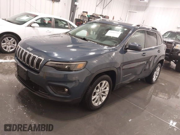 2019 Jeep Cherokee Latitude with VIN 1C4PJLCB0KD434554, listed as a IAAI auction lot 41615783 with 73,014 mi miles. Bid and sale history available at carsss.com. Image 2.