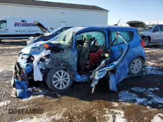 2017 Chevrolet Spark LT with VIN KL8CD6SA1HC756515, listed as a Copart auction lot 44496085 with 0 mi miles and Salvage Title. Bid and sale history available at carsss.com. Image 1.