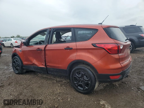 2019 Ford Escape S with VIN 1FMCU0F75KUC55191, listed as a Copart auction lot 58236645 with Not provided miles and Salvage title. Bid and sale history available at DreamBid. Image 2.